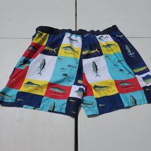 Nautical swim trunks